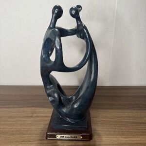Vintage MRH MEERCHI Lovers Husband Wife Figurine Abstract Sculpture Statue Base
